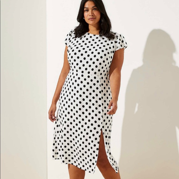 loft polka dot dress
